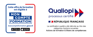 logos Qualiopi et Mon Compte Formation CPF